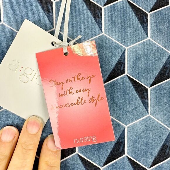 A:Glow Maternity Nueva Havana Nursing Midi Dress Size Small NWT 3/4 Sleeve - Picture 8 of 10